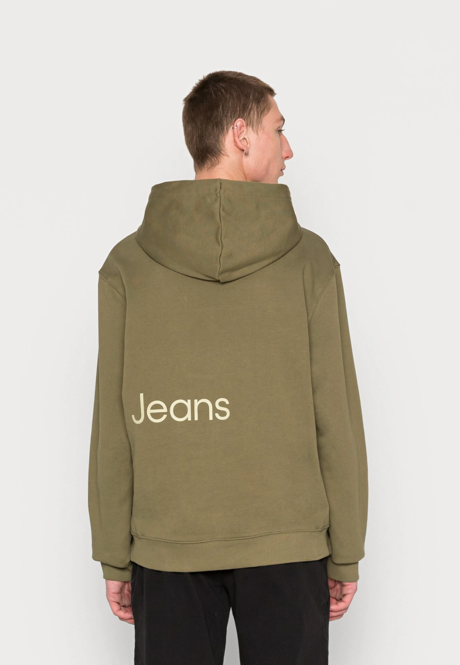 Calvin Klein Jeans Institutional Blocking Hoodie Unisex - Sudadera - Burnt Olive 3 Calvin Klein Jeans Institutional Blocking Hoodie Unisex - Sudadera - Burnt Olive - Imagen 3
