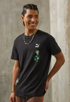 Puma Classics Super Graphic Tee - Camiseta Estampada - Black