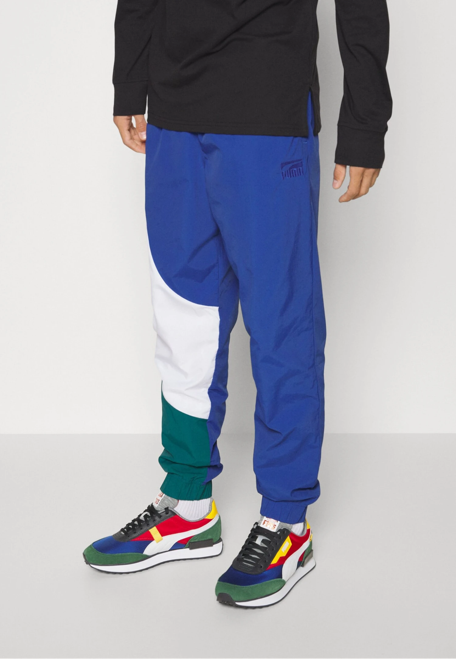 Puma Clyde Pant - Pantalones Deportivos - Blazing Blue/White 1 Puma Clyde Pant - Pantalones Deportivos - Blazing Blue/White