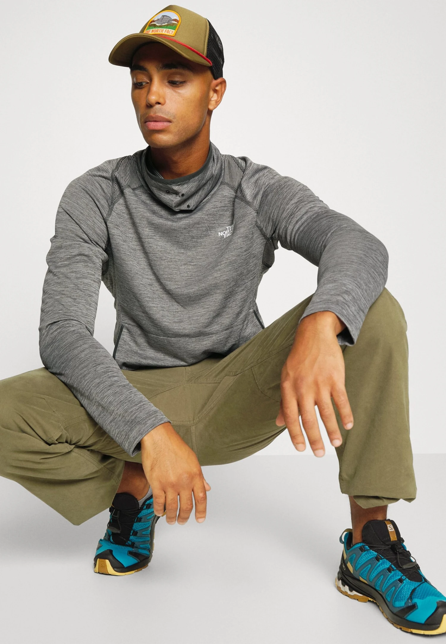 The North Face Crew - Camiseta De Manga Larga - Asphalt Grey White Heather/Asphalt Grey White Heather 4 The North Face Crew - Camiseta De Manga Larga - Asphalt Grey White Heather/Asphalt Grey White Heather - Imagen 4