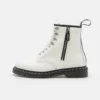Dr. Martens 1460 Zipped- Botines Con Cordones - White Smooth