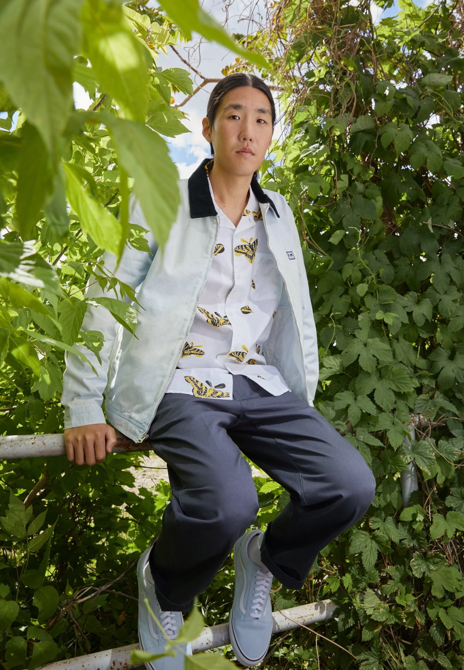 Obey Clothing Tie Dye Work Jacket - Chaqueta Fina - Good Grey 2 Obey Clothing Tie Dye Work Jacket - Chaqueta Fina - Good Grey - Imagen 2