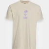 Obey Clothing Flower - Camiseta Estampada - Cream
