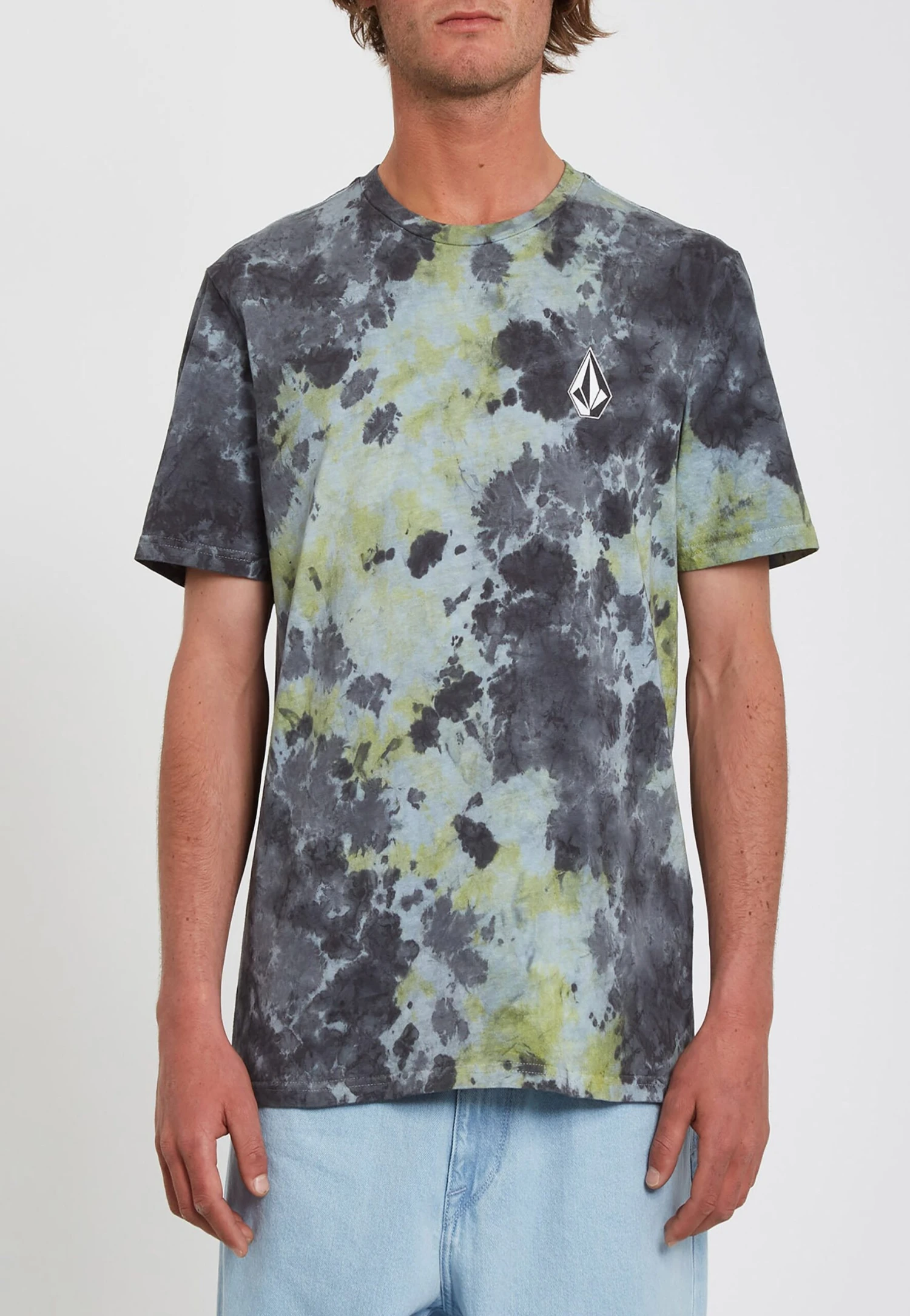 Volcom Iconic Dye- Camiseta Estampada - Lime Tie Dye 1 Volcom Iconic Dye- Camiseta Estampada - Lime Tie Dye
