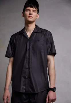 032c Bowling Shirt Unisex - Camisa - Black