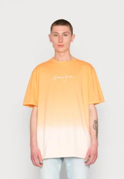 Sean John Script Logo Gradient Tee - Camiseta Estampada -Coral