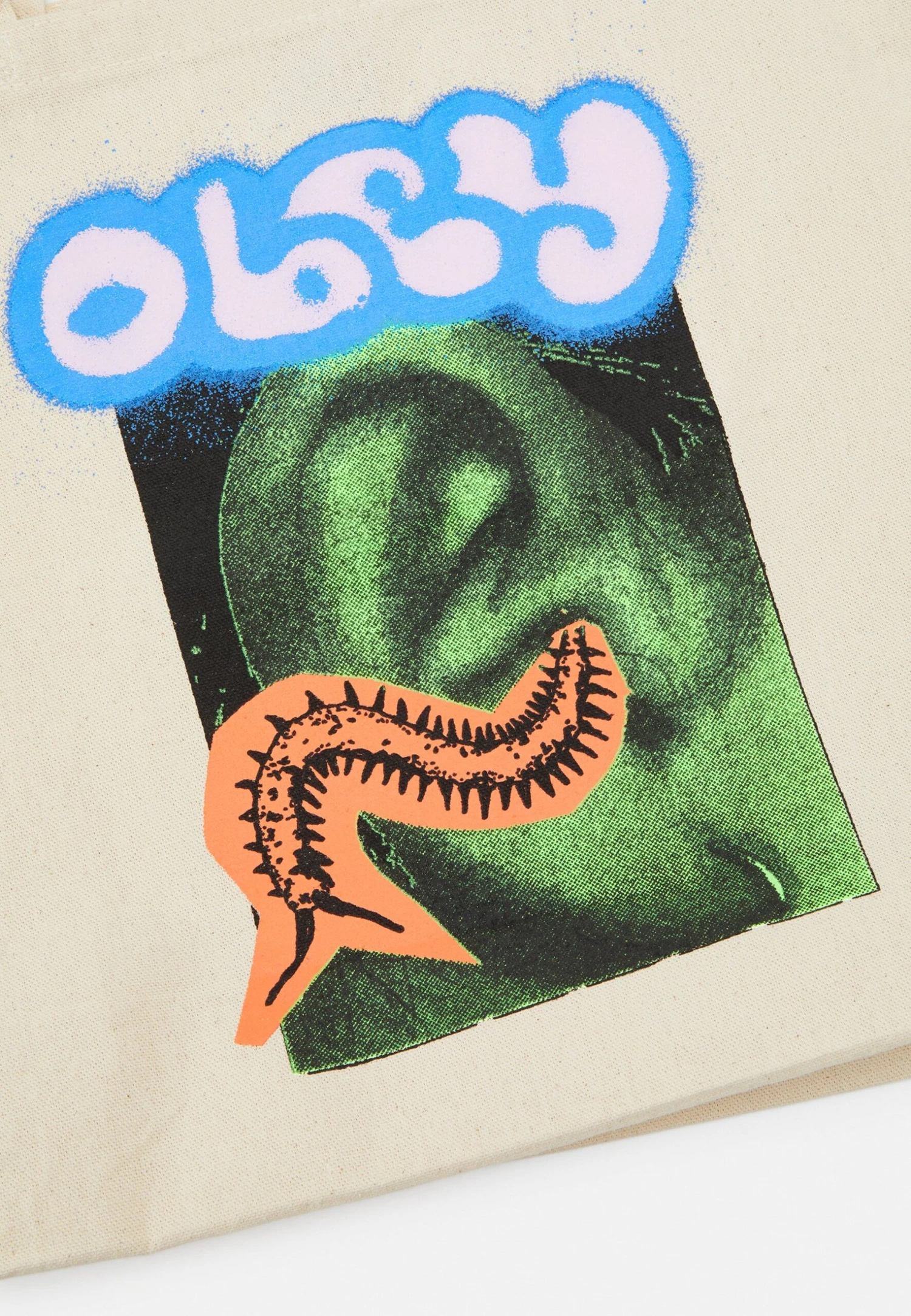 Obey Clothing Ear Bug Unisex - Bolso Shopping - Natural 4 Obey Clothing Ear Bug Unisex - Bolso Shopping - Natural - Imagen 4