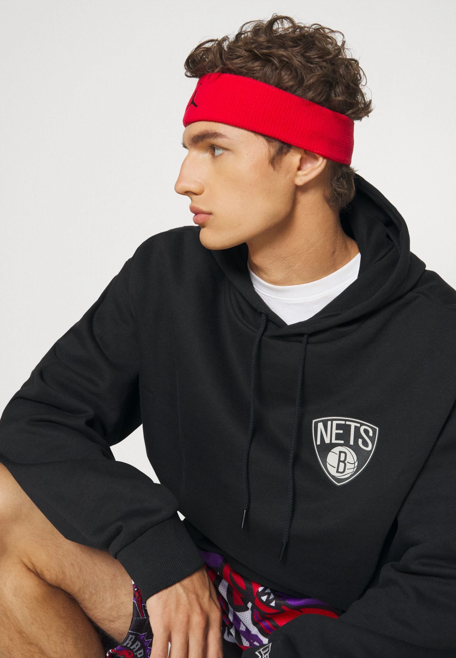 NEW ERA Nba Brooklyn Nets Half Logo Oversized Hoody - Jersey Con Capucha - Black 4 NEW ERA Nba Brooklyn Nets Half Logo Oversized Hoody - Jersey Con Capucha - Black - Imagen 4