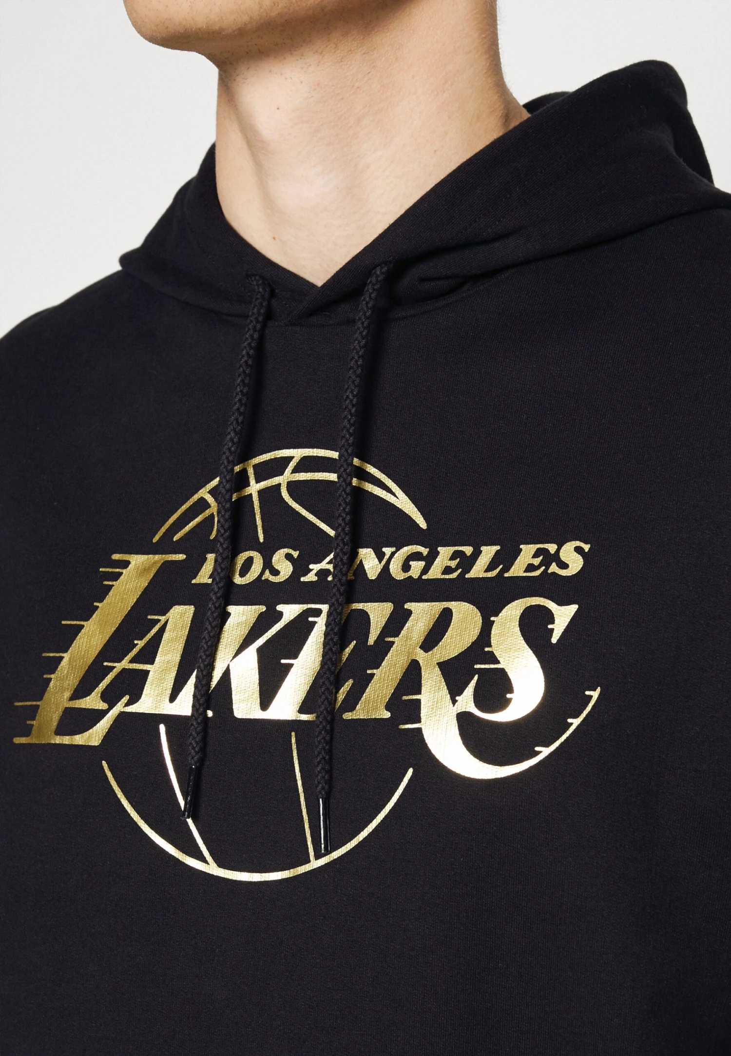 NEW ERA Nba Foil Print Hoody Los Angeles Lakers - Jersey Con Capucha - Black 6 NEW ERA Nba Foil Print Hoody Los Angeles Lakers - Jersey Con Capucha - Black - Imagen 6