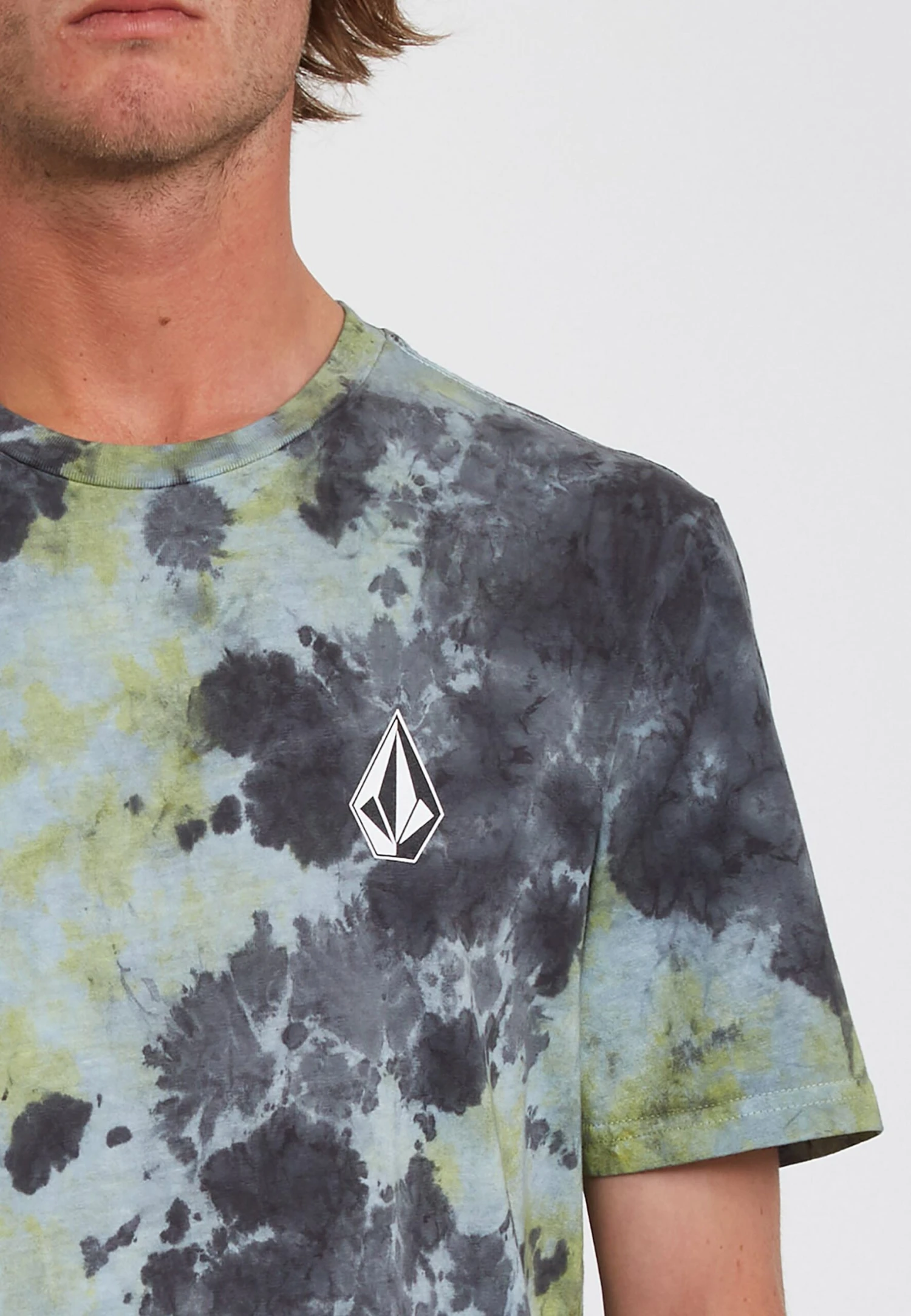 Volcom Iconic Dye- Camiseta Estampada - Lime Tie Dye 2 Volcom Iconic Dye- Camiseta Estampada - Lime Tie Dye - Imagen 2