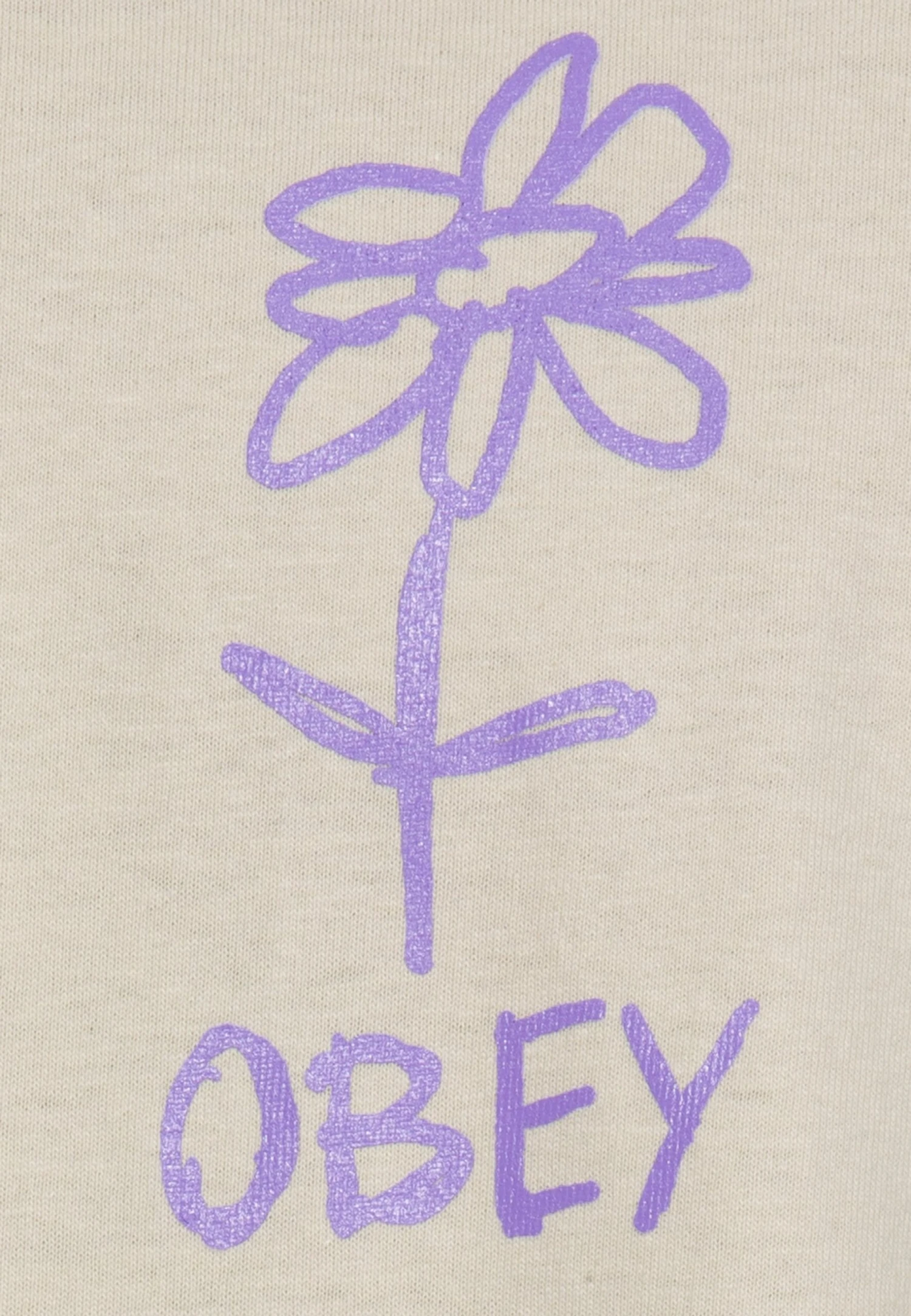 Obey Clothing Flower - Camiseta Estampada - Cream 3 Obey Clothing Flower - Camiseta Estampada - Cream - Imagen 3