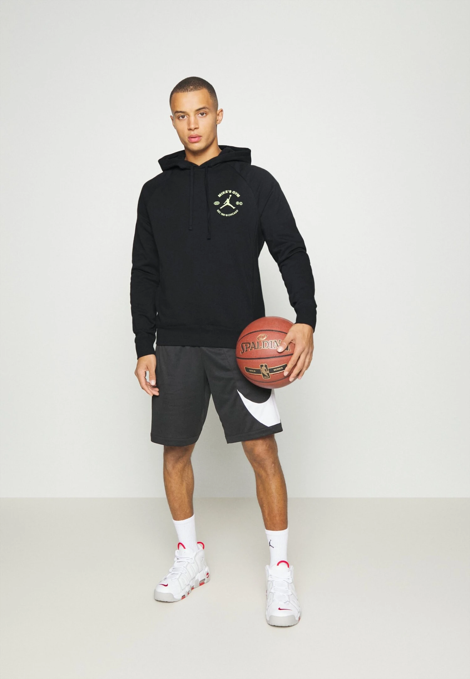 Jordan Jersey Con Capucha - Black/Liquid Lime 2 Jordan Jersey Con Capucha - Black/Liquid Lime - Imagen 2