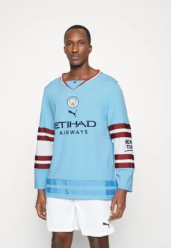 Puma Manchester City Oversize Winter - Equipación De Clubes - Team Light Blue/White