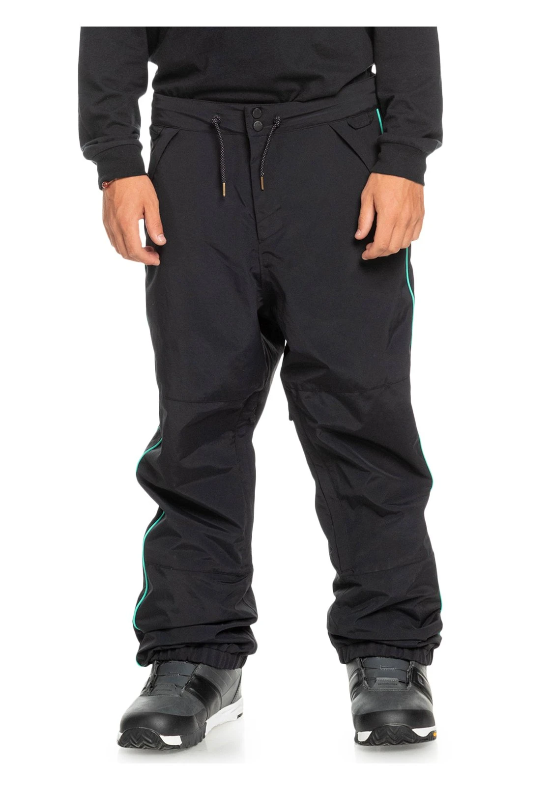 Quiksilver Snow Down Funktionelle- Pantalones De Snowboard - True Black 1 Quiksilver Snow Down Funktionelle- Pantalones De Snowboard - True Black