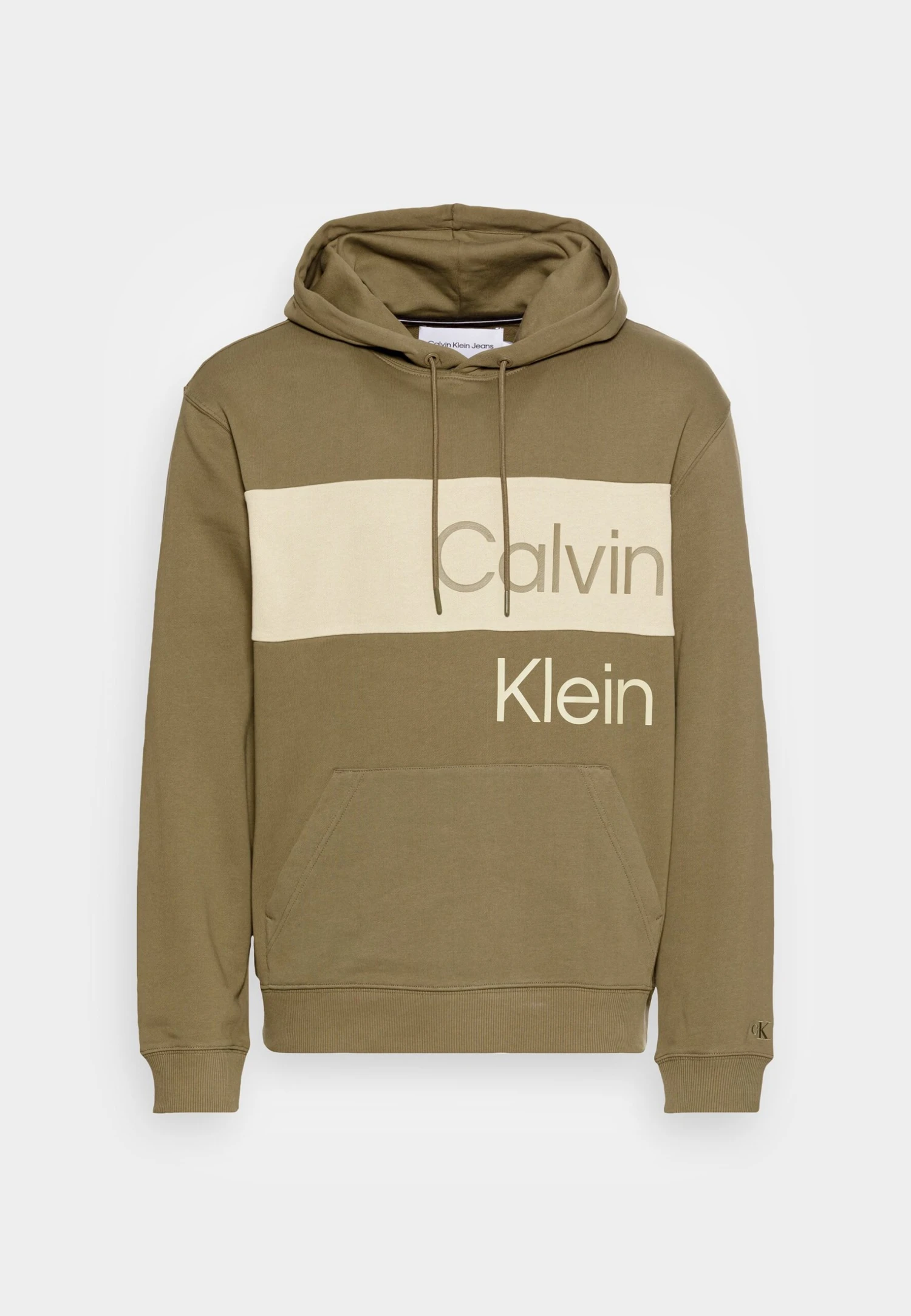 Calvin Klein Jeans Institutional Blocking Hoodie Unisex - Sudadera - Burnt Olive 4 Calvin Klein Jeans Institutional Blocking Hoodie Unisex - Sudadera - Burnt Olive - Imagen 4