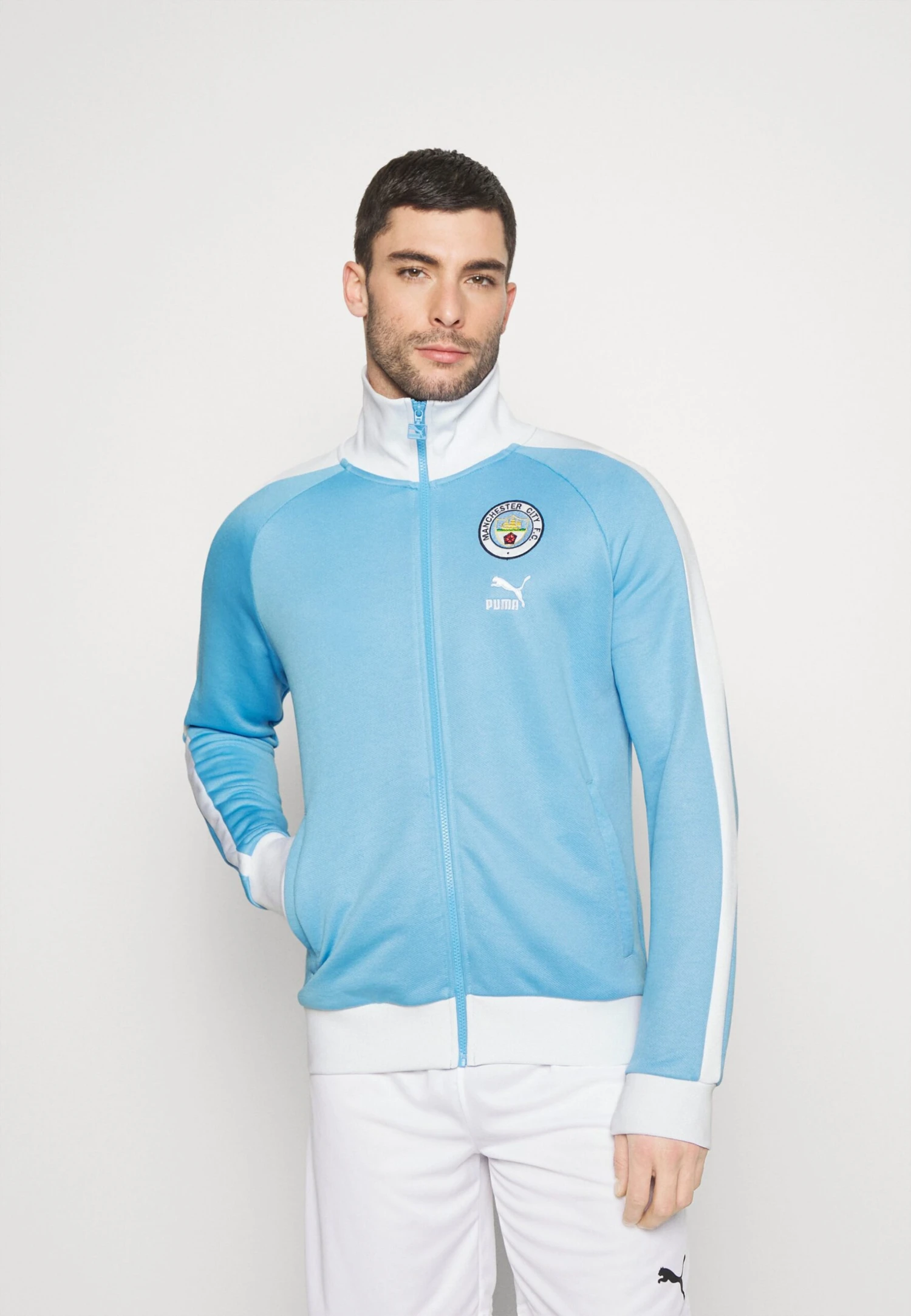 Puma Manchester City Ftbl Heritage T7 Track Jacket - Chaqueta De Entrenamiento - Light Blue/White 1 Puma Manchester City Ftbl Heritage T7 Track Jacket - Chaqueta De Entrenamiento - Light Blue/White