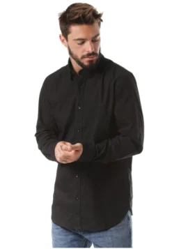 Volcom Oxford Stretch L/S - Camisa - Black