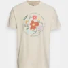 Obey Clothing Flower Dance - Camiseta Estampada - Cream