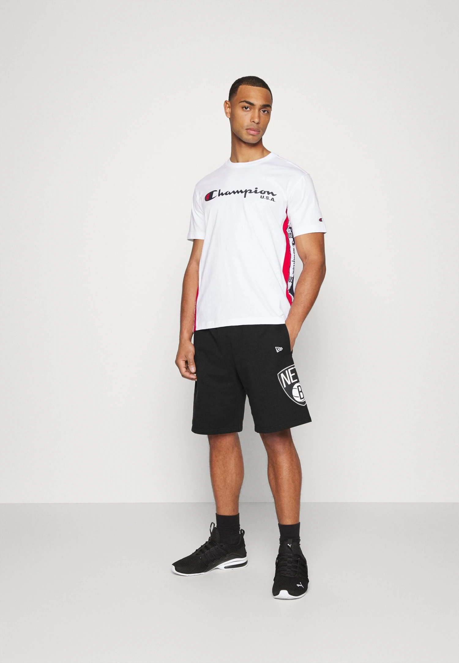 NEW ERA Nba Brooklyn Nets Washed Pack Team Logo - Pantalón Corto De Deporte - Black 2 NEW ERA Nba Brooklyn Nets Washed Pack Team Logo - Pantalón Corto De Deporte - Black - Imagen 2