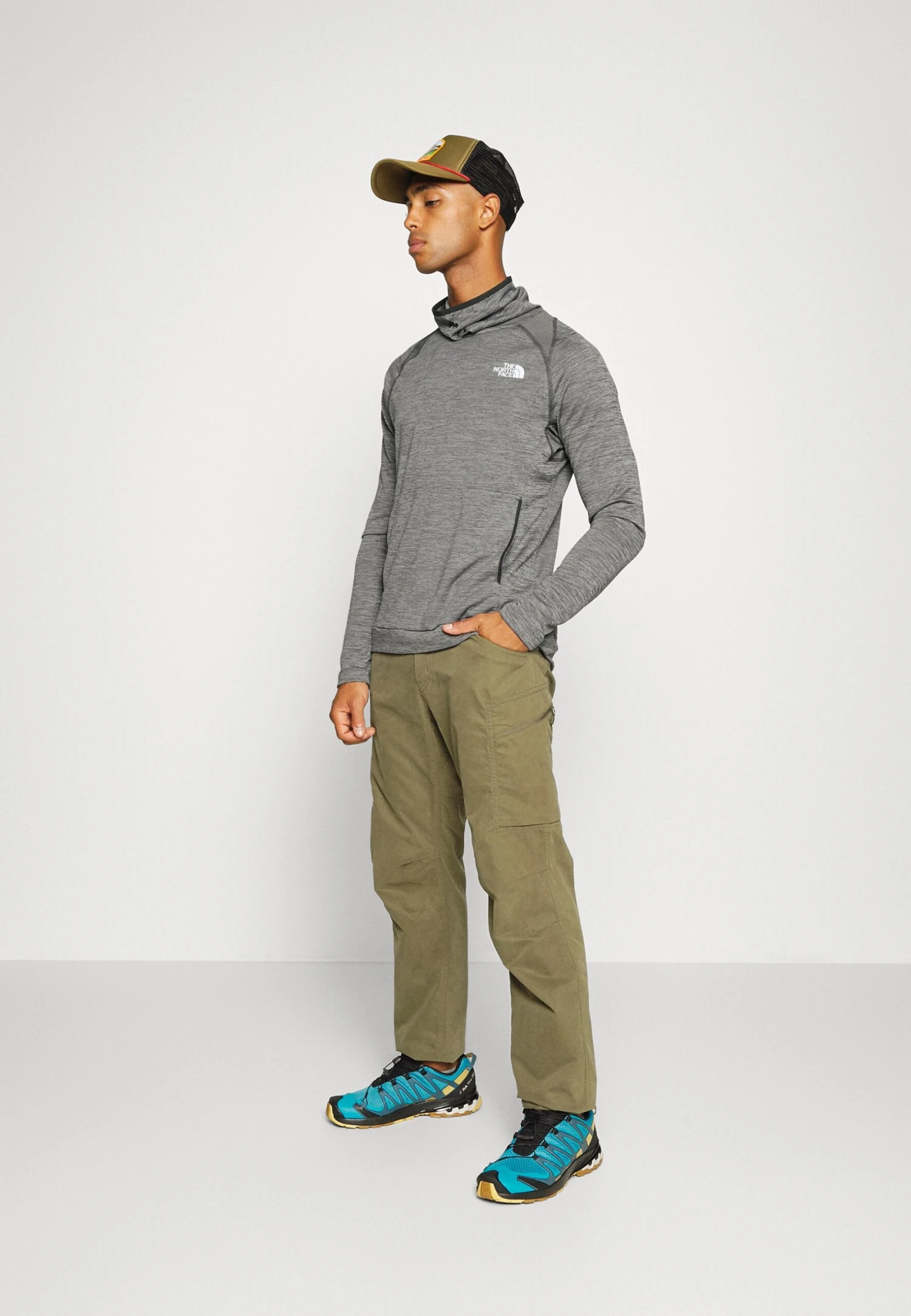 The North Face Crew - Camiseta De Manga Larga - Asphalt Grey White Heather/Asphalt Grey White Heather 2 The North Face Crew - Camiseta De Manga Larga - Asphalt Grey White Heather/Asphalt Grey White Heather - Imagen 2