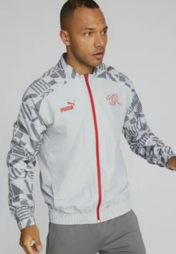 Puma Switzerland Prematch Jacket - Chaqueta De Entrenamiento - Harbor Mist-Smoked Pearl