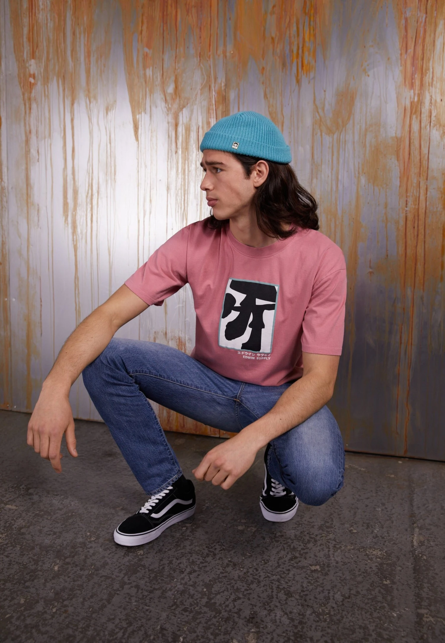Edwin Shrooms Unisex - Camiseta Estampada - Dusty Rose 1 Edwin Shrooms Unisex - Camiseta Estampada - Dusty Rose