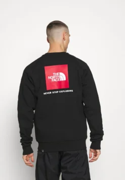 The North Face Raglan Redbox Crew - Sudadera - Black/Red