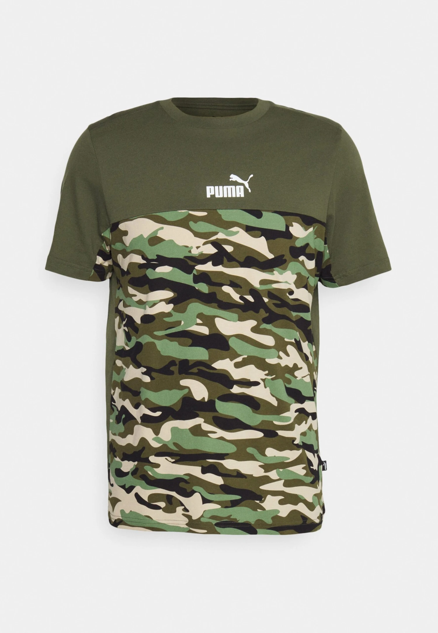 Puma Ess Block Camo Tee - Camiseta Deportiva - Green Moss 5 Puma Ess Block Camo Tee - Camiseta Deportiva - Green Moss - Imagen 5