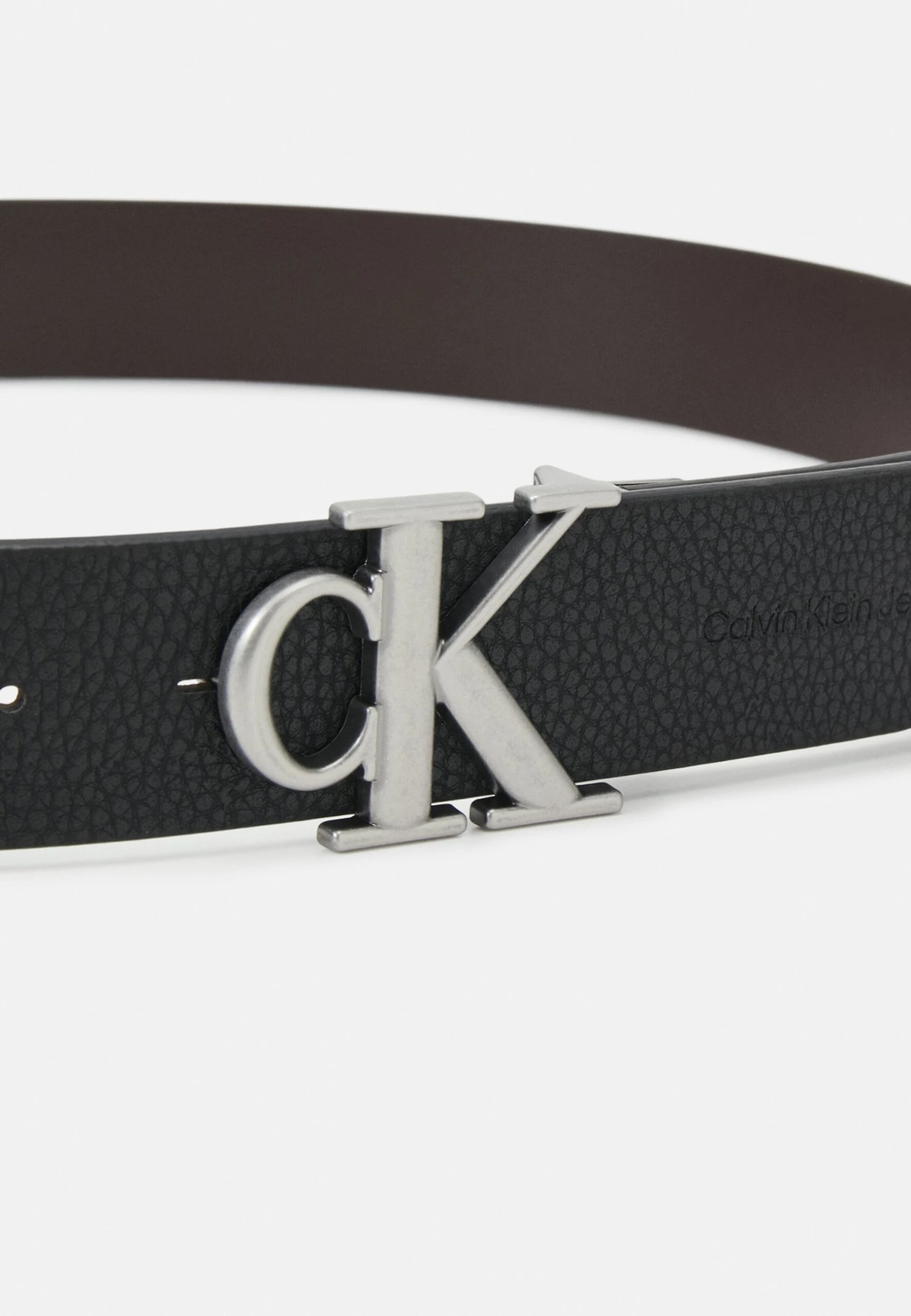 Calvin Klein Jeans Round Monogram - Cinturón - Black/Bitter Brown 4 Calvin Klein Jeans Round Monogram - Cinturón - Black/Bitter Brown - Imagen 4