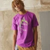 The North Face Ringer Tee - Camiseta Estampada - Purple Cactus Flower