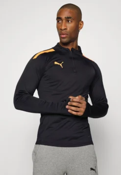 Puma Teamliga 1/4 Zip - Camiseta De Manga Larga -Black